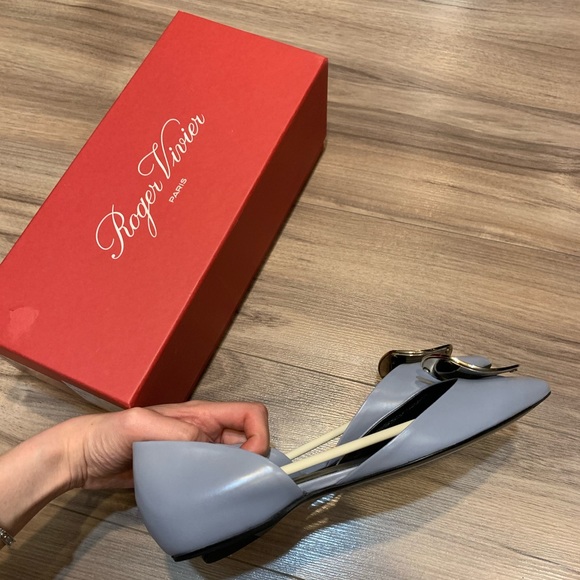New Roger Vivier Chips D'orsay Ballet Flats - Picture 3 of 10